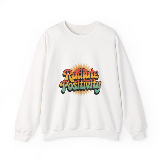 Radiate Positivity Unisex Heavy Blend Crewneck Sweatshirt