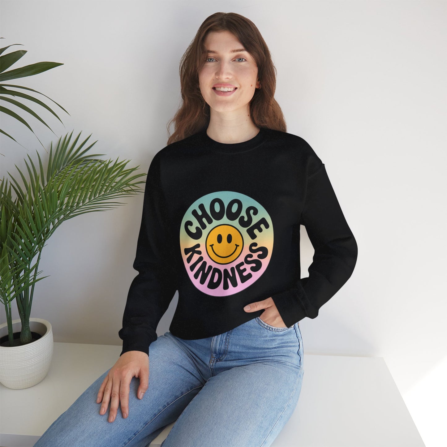 Choose Kindness Unisex Crewneck Sweatshirt - Positive Vibes Apparel