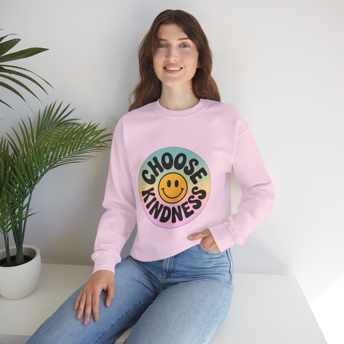 Choose Kindness Unisex Crewneck Sweatshirt - Positive Vibes Apparel