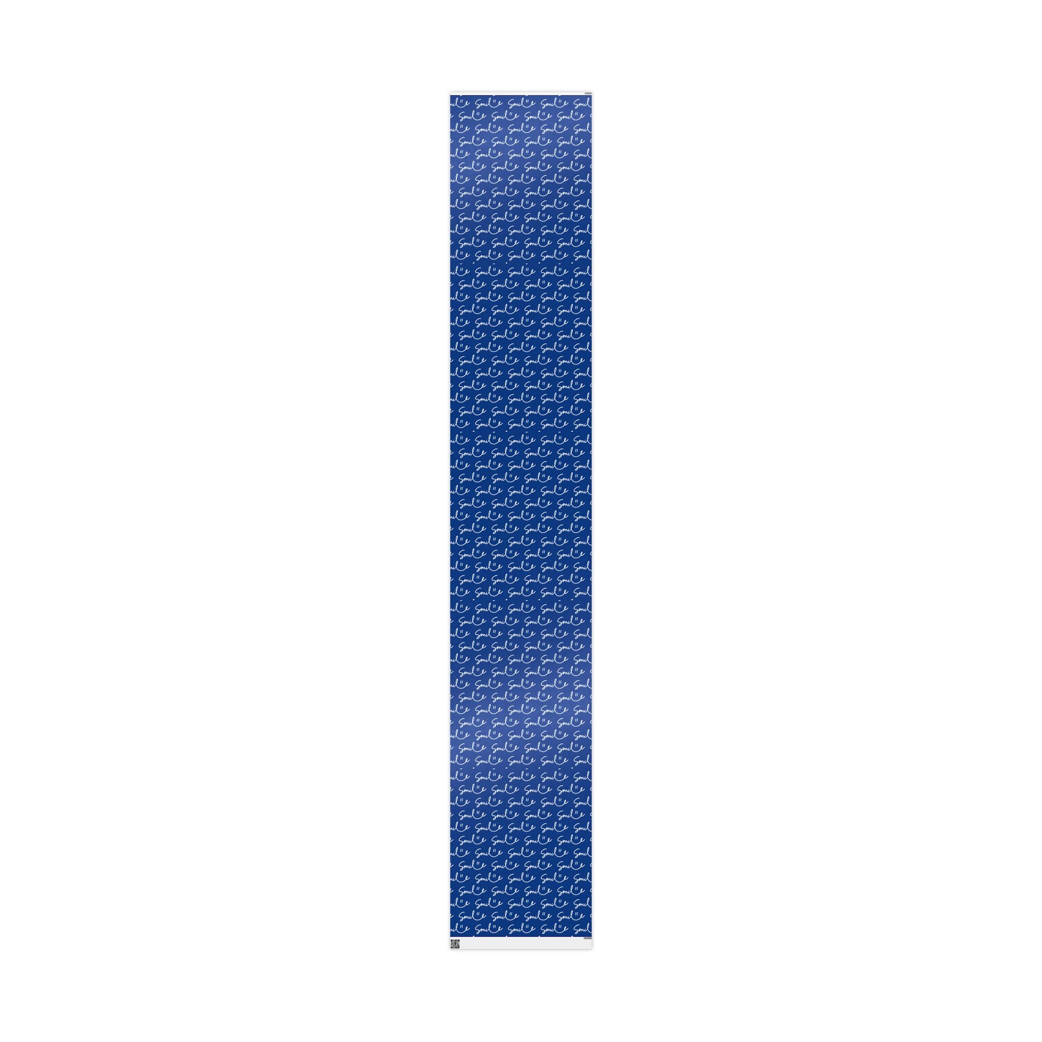 Dark Blue Smile Stylish Gift Wrapping Paper for Any Occasion