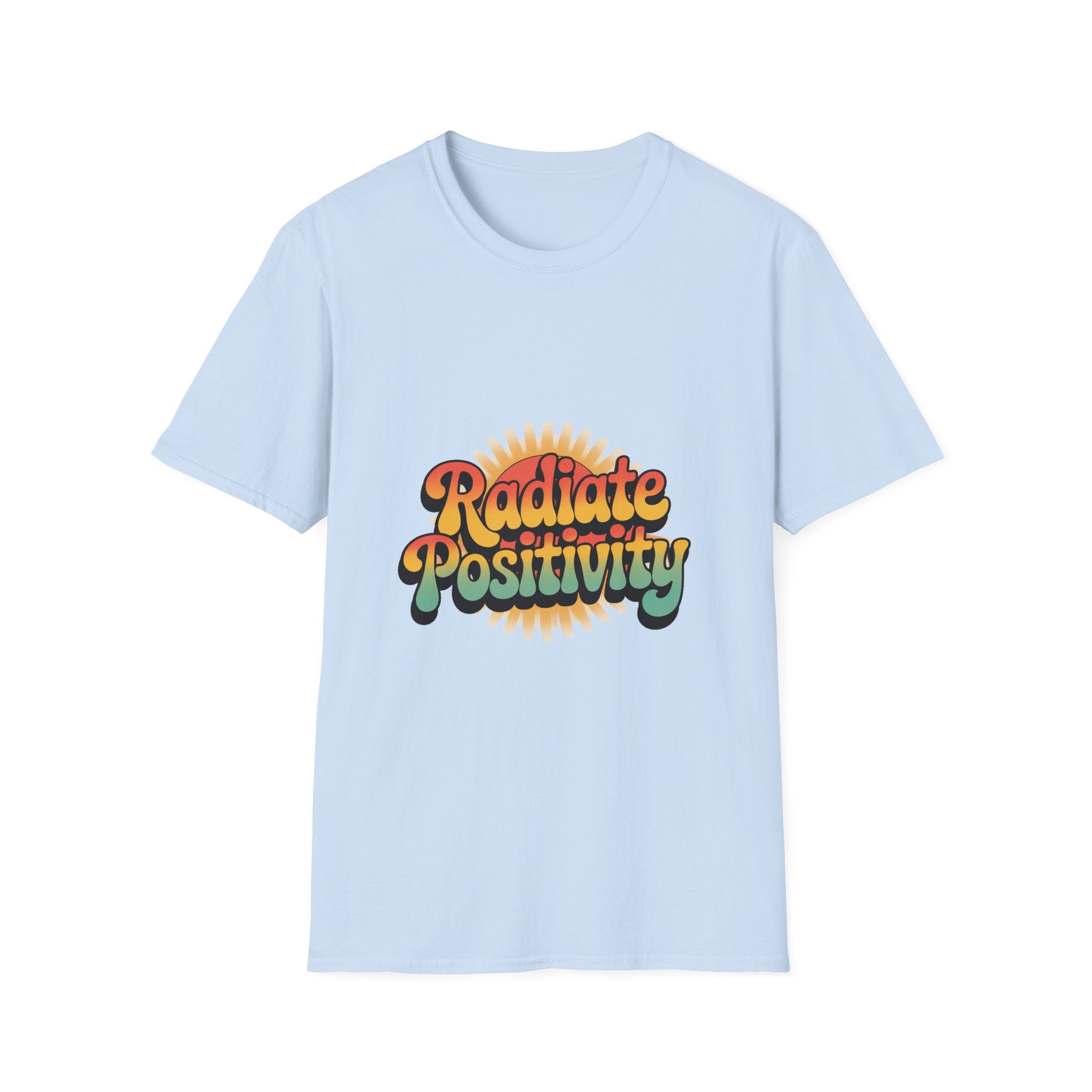 Radiate Positivity Unisex Softstyle T-Shirt - Feel Good Vibes
