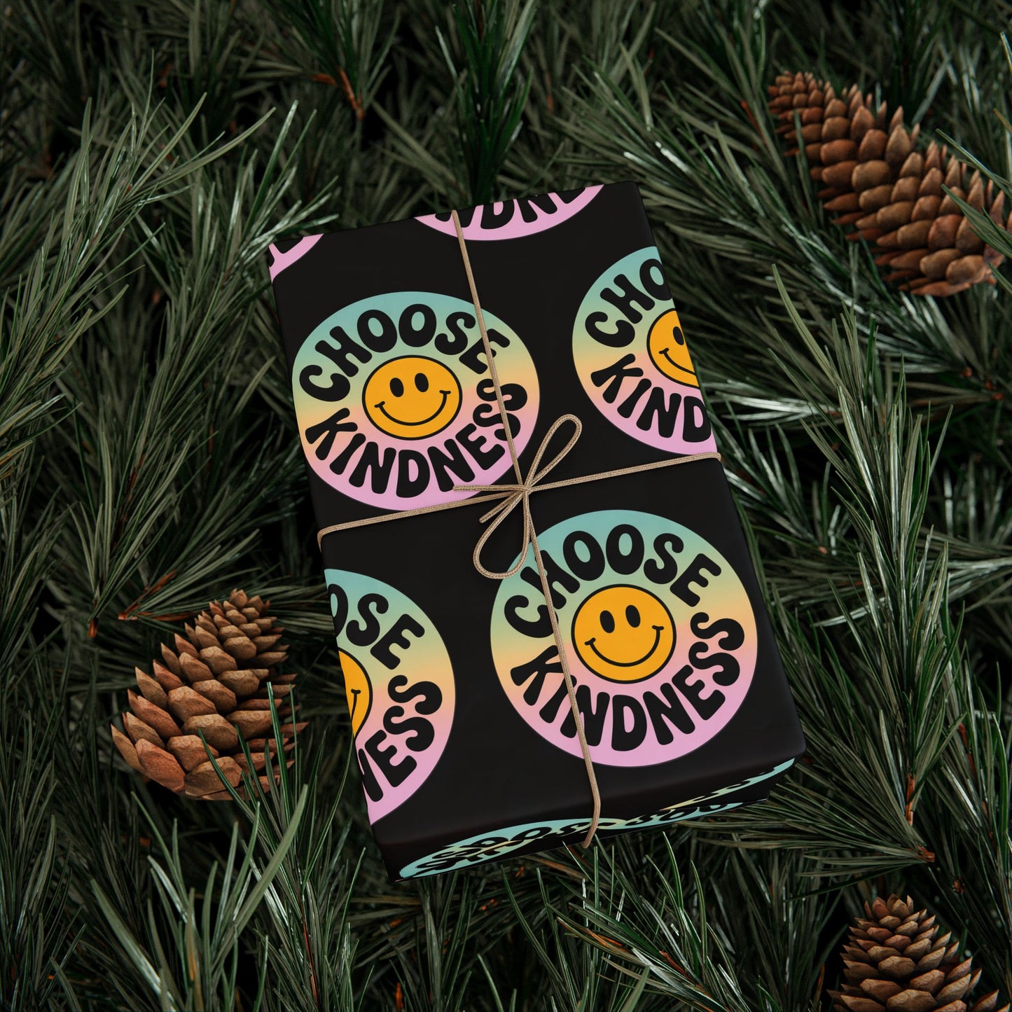 Black Choose Kindness Wrapping Papers