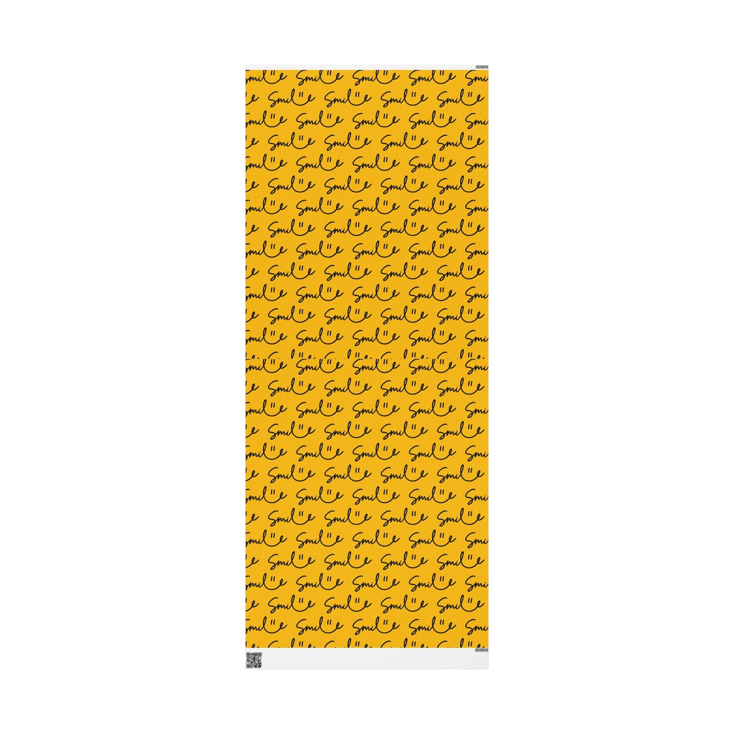 Yellow/Black Smile Stylish Gift Wrapping Paper for Any Occasion
