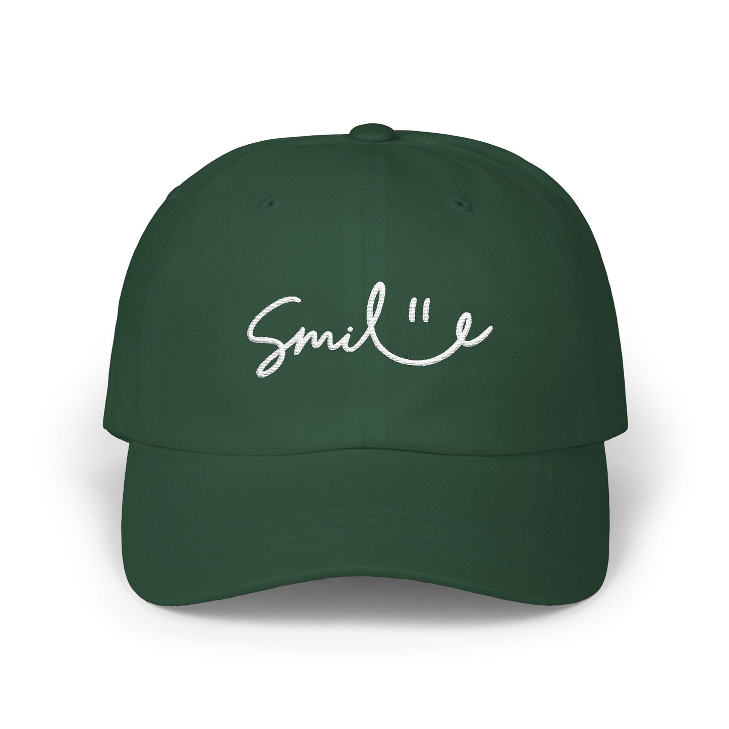 Smile Dad Cap — Embroidered Smile Face Baseball Hat