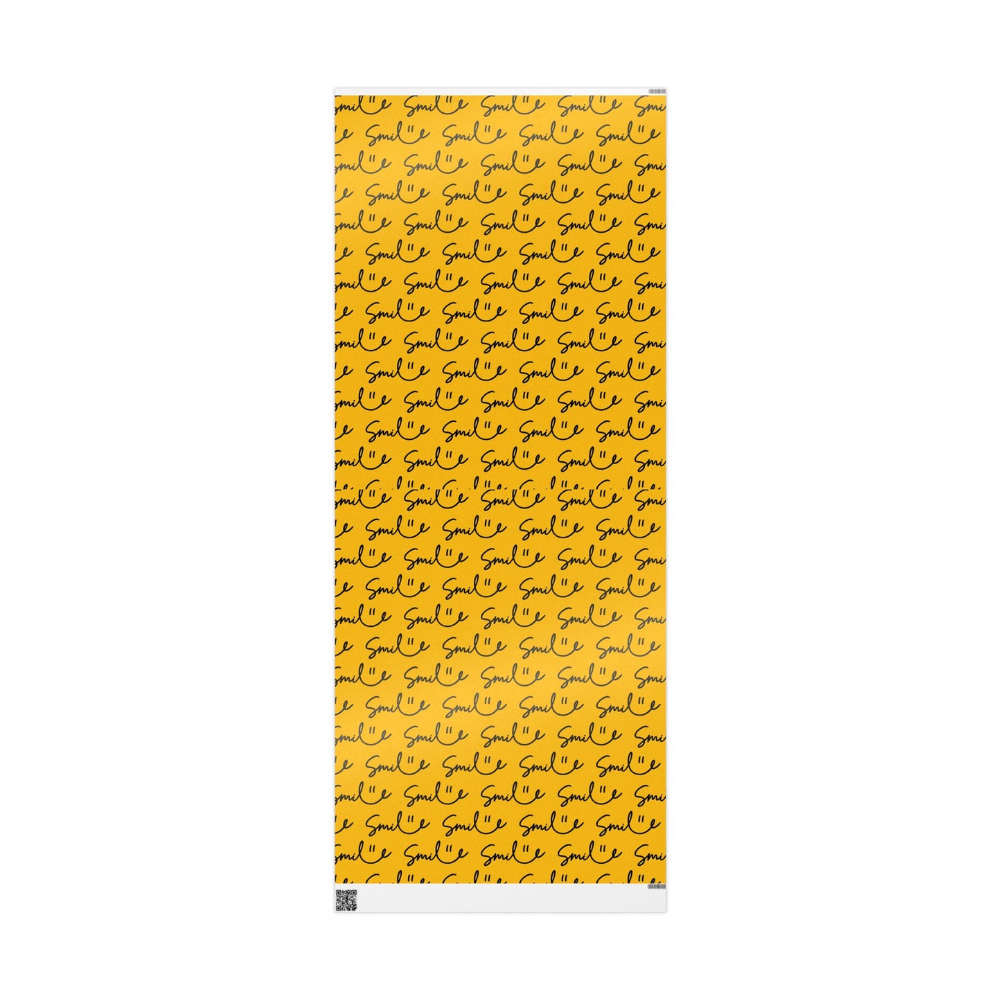 Yellow/Black Smile Stylish Gift Wrapping Paper for Any Occasion