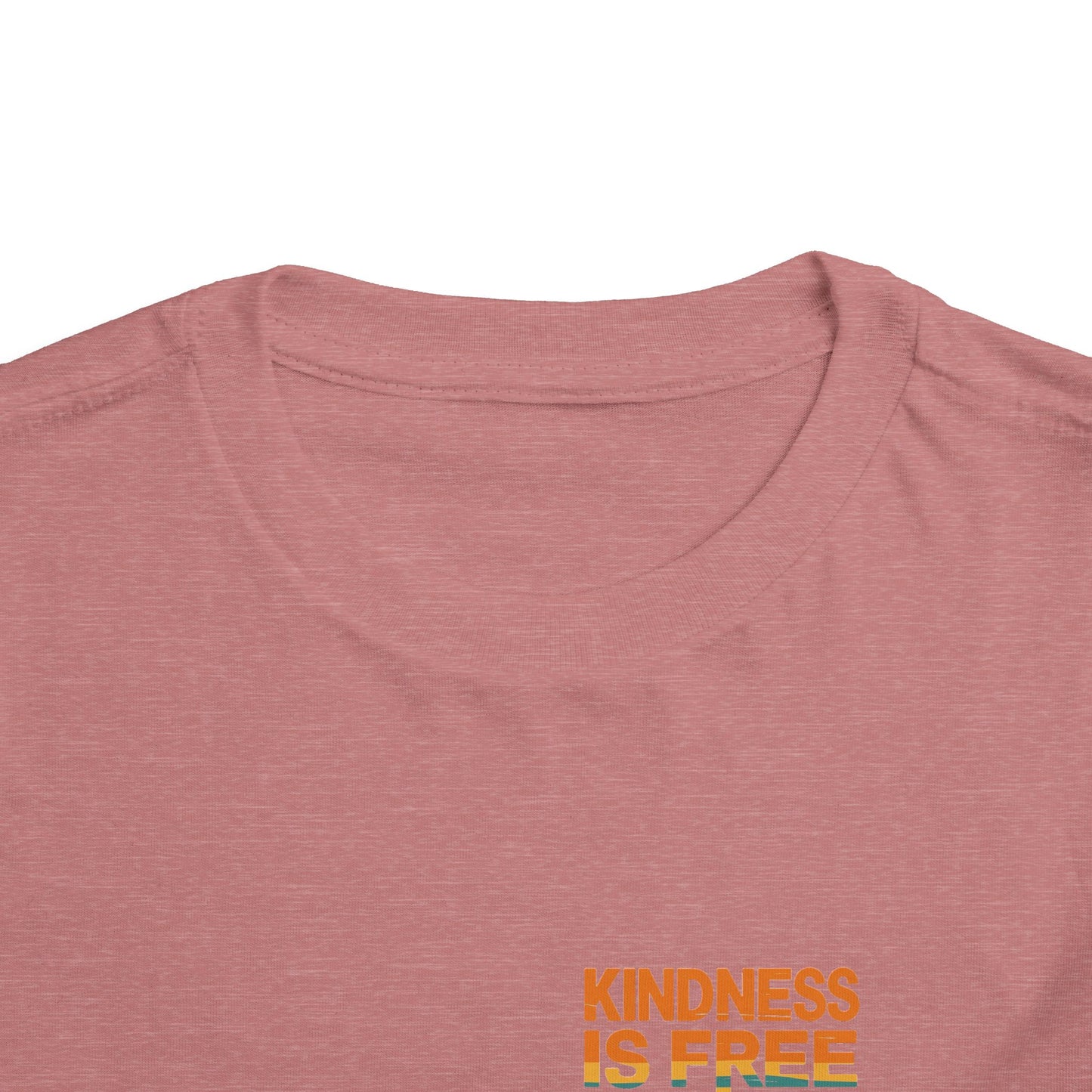 Toddler Short Sleeve Tee - Kindness Is Free Peace Design