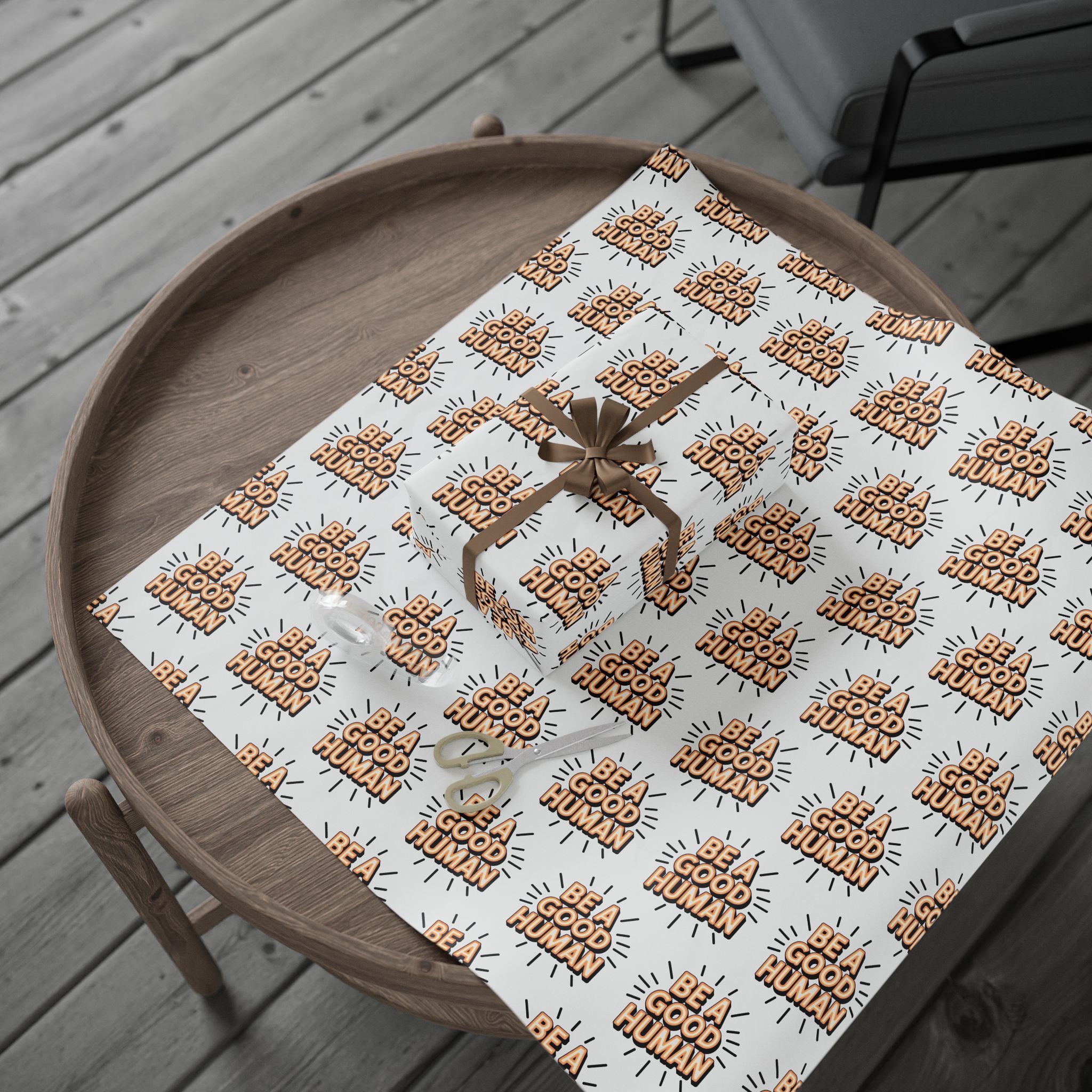 Be a Good Human Gift Wrap (Single Roll)