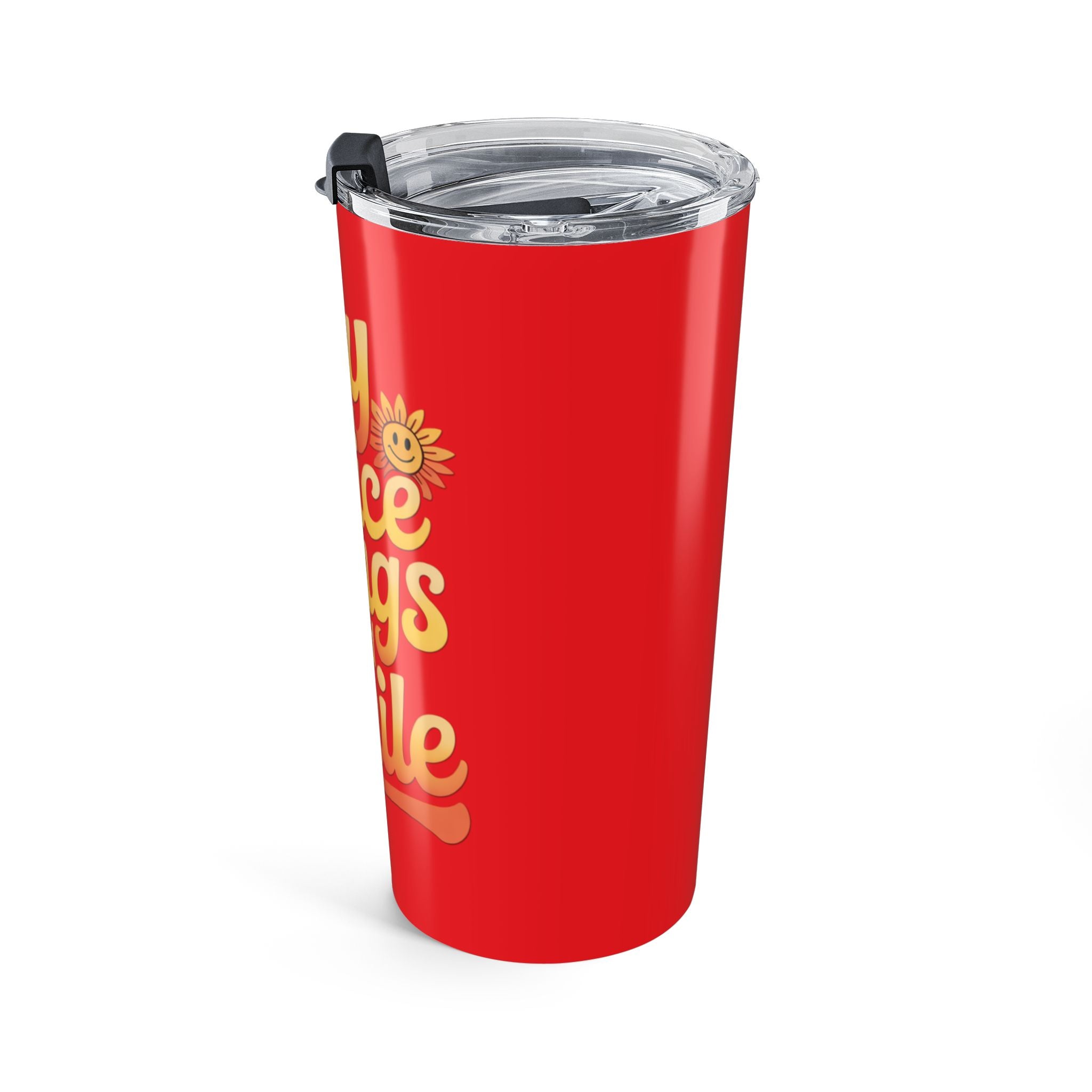 Say Nice Things and Smile Positive Vibes Tumbler 20oz