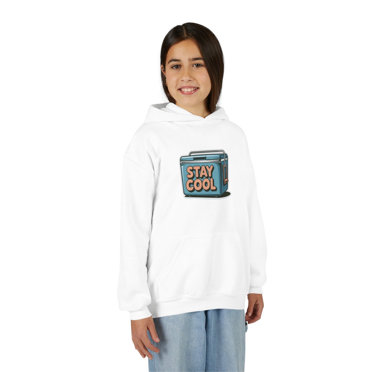 Youth Hooded Sweatshirt - Stay Cool Graphic