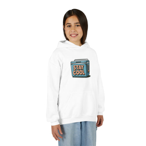Youth Hooded Sweatshirt - Stay Cool Graphic