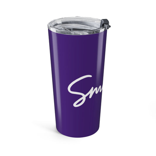 Purple/White Smile 20oz Tumbler - Customizable Drinkware for Every Occasion