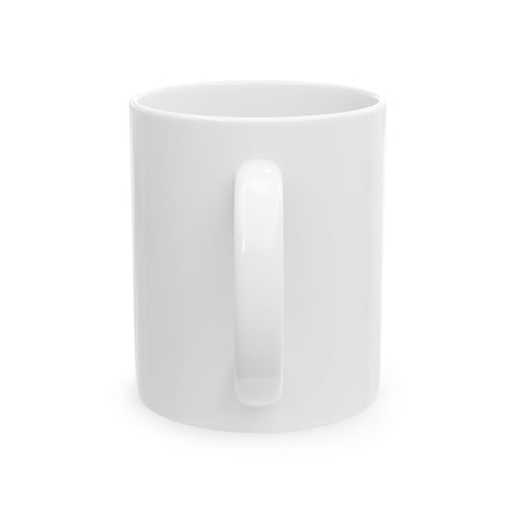 White Radiate Positivity Ceramic Coffee Mug,  11oz & 15oz