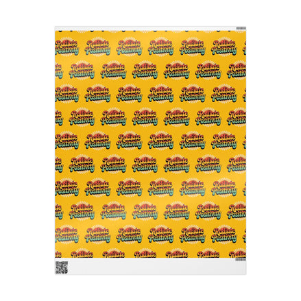 Yellow Radiate Positivity Wrapping Paper for Celebrations