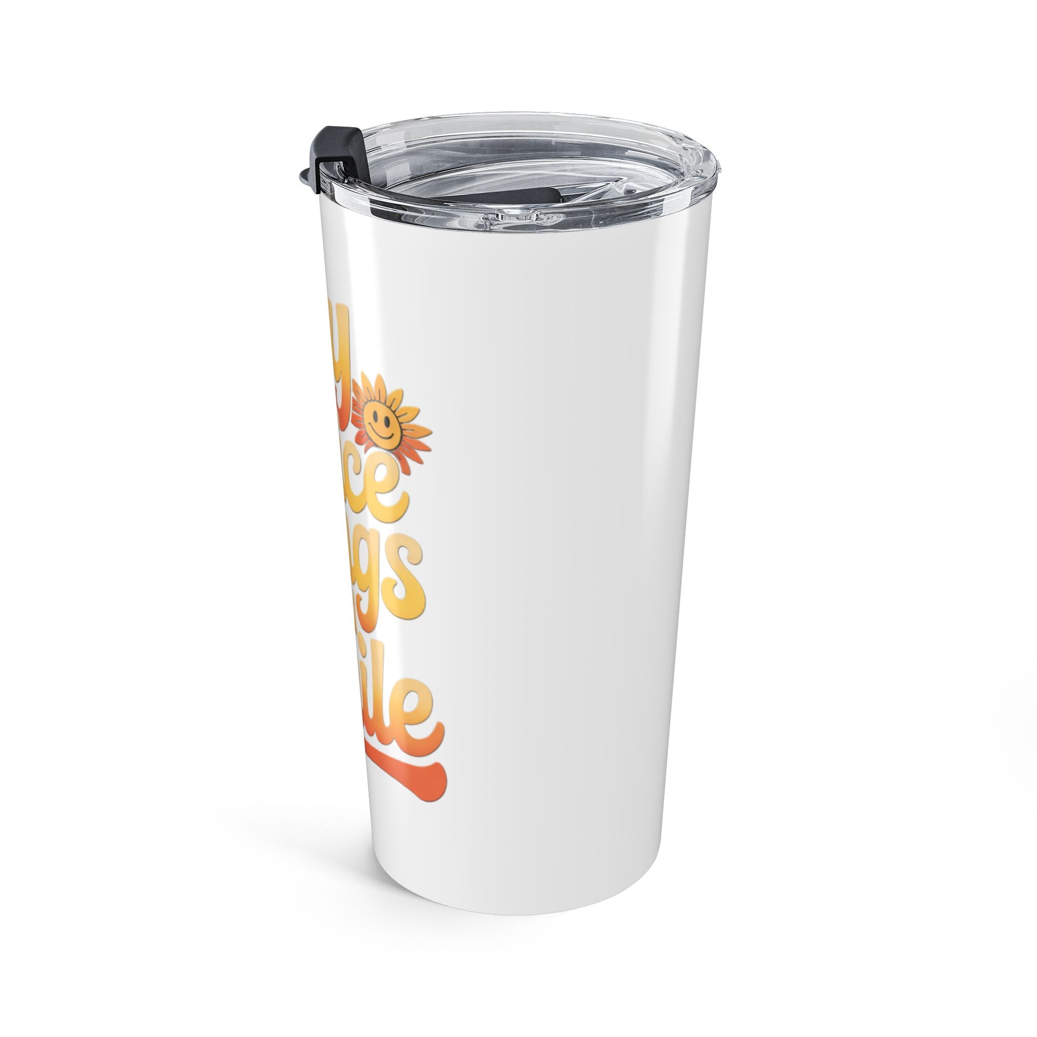 Say Nice Things and Smile Positive Vibes Tumbler 20oz