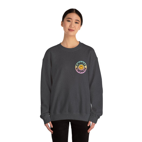 Choose Kindness Unisex Crewneck Sweatshirt - Positive Vibes Apparel