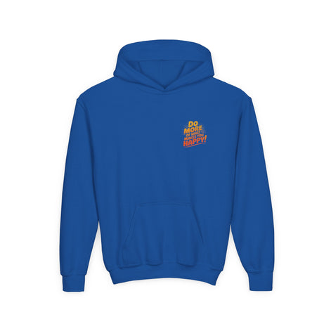 Youth Hoodie — "Do More of What Makes You Happy" Positive Graphic