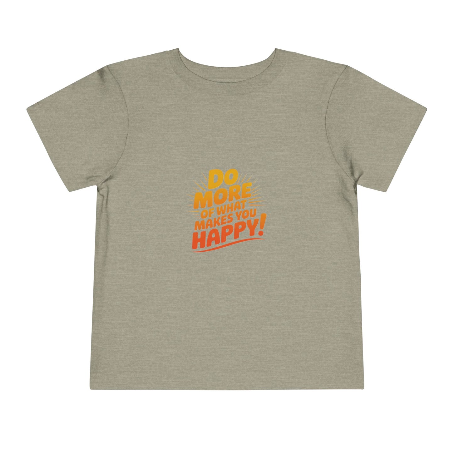 Toddler Tee — "Do More of What Makes You Happy" Retro Sunshine Kids T‑Shirt