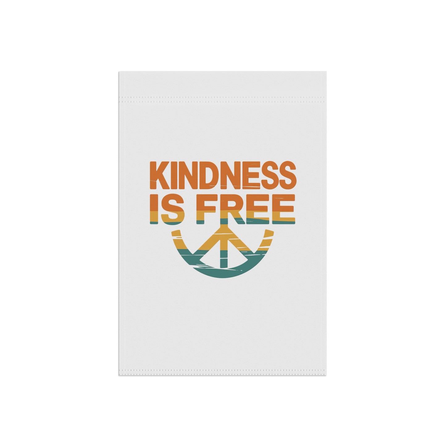 Garden & House Banner - 'Kindness is Free' Peace Sign Décor