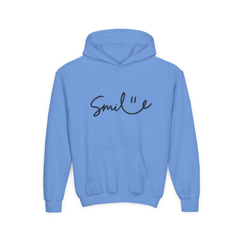 Smile Youth Heavy Blend Hoodie - Cozy, Cheerful Sweatshirt for Kids