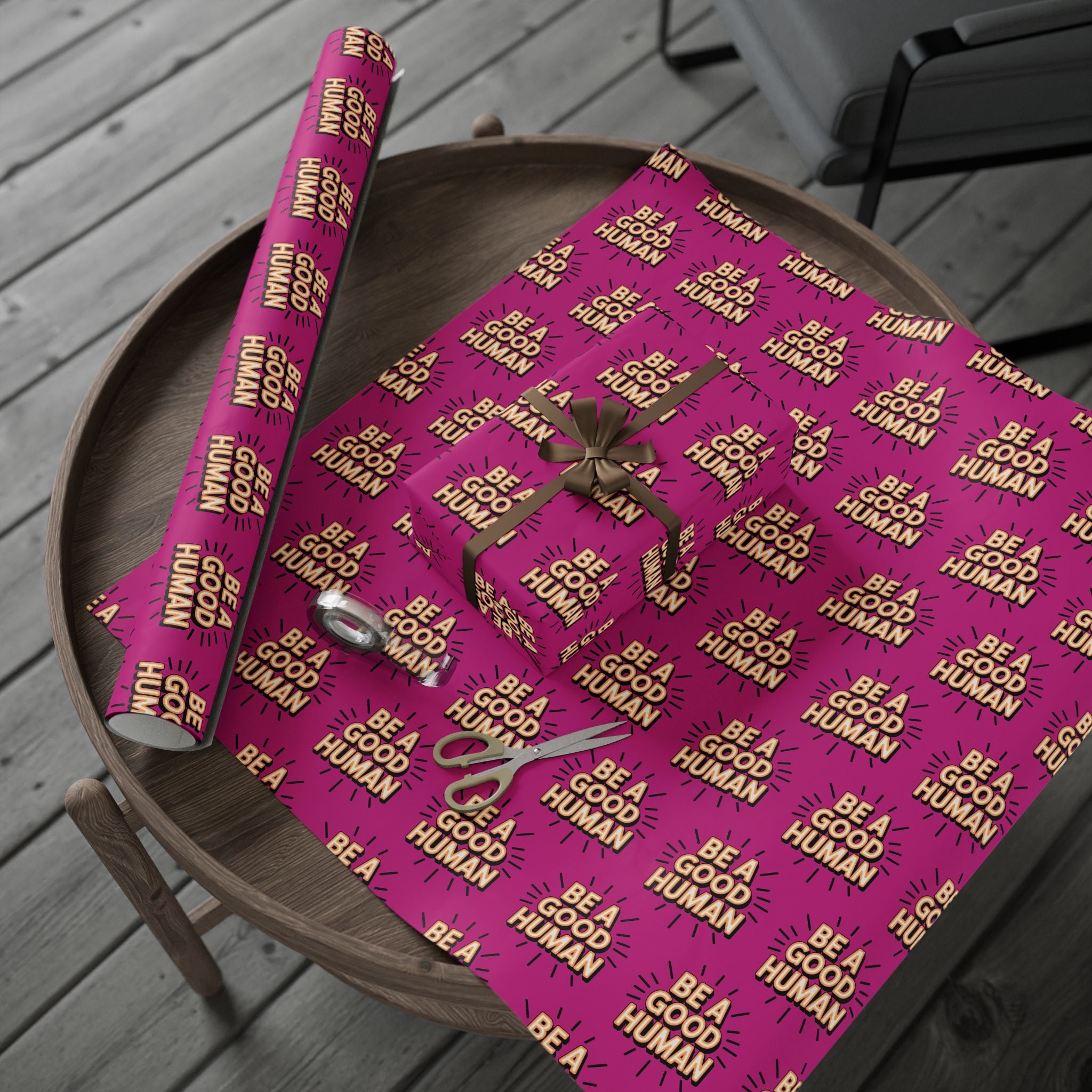 Be a Good Human Gift Wrap (Single Roll)