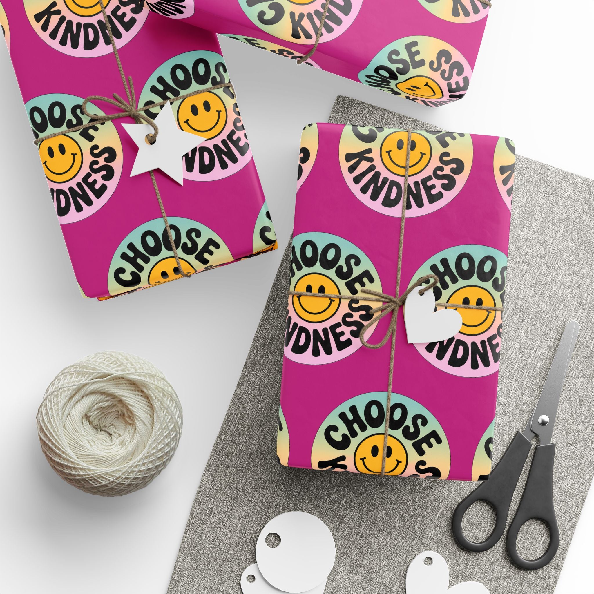 Pink Choose Kindness Wrapping Papers