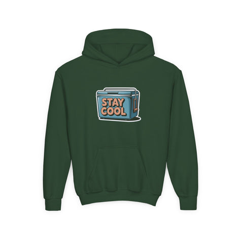 Youth Hooded Sweatshirt - Stay Cool Graphic