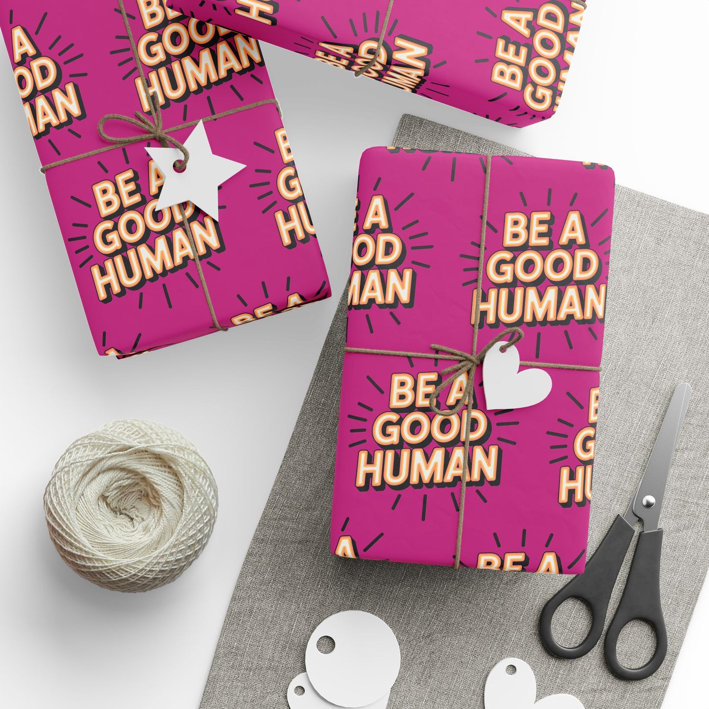 Be a Good Human Gift Wrap (Single Roll)