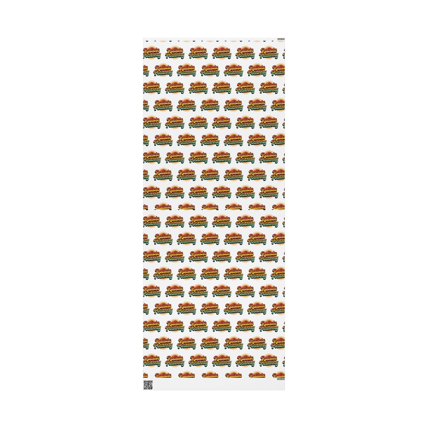White Radiate Positivity Wrapping Paper for Celebrations