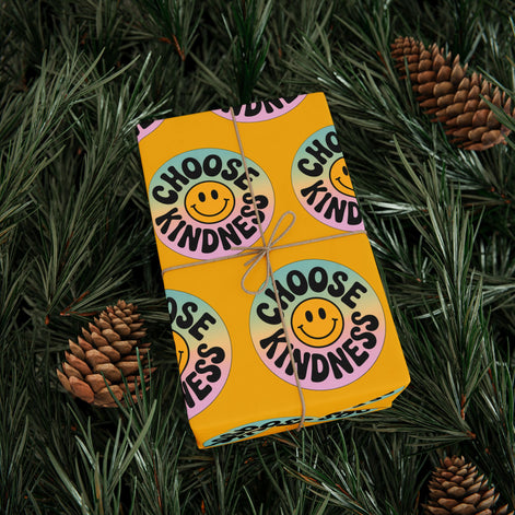 Yellow Choose Kindness Wrapping Papers