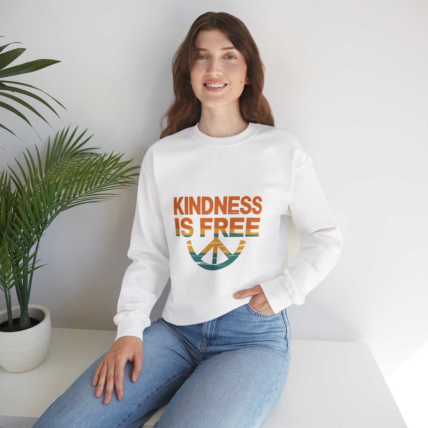 Unisex Kindness is Free Crewneck Sweatshirt
