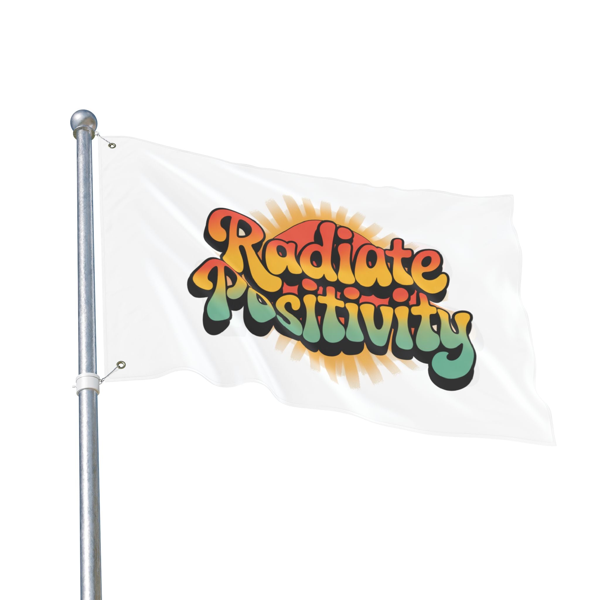 Radiate Positivity Double Sided Flag