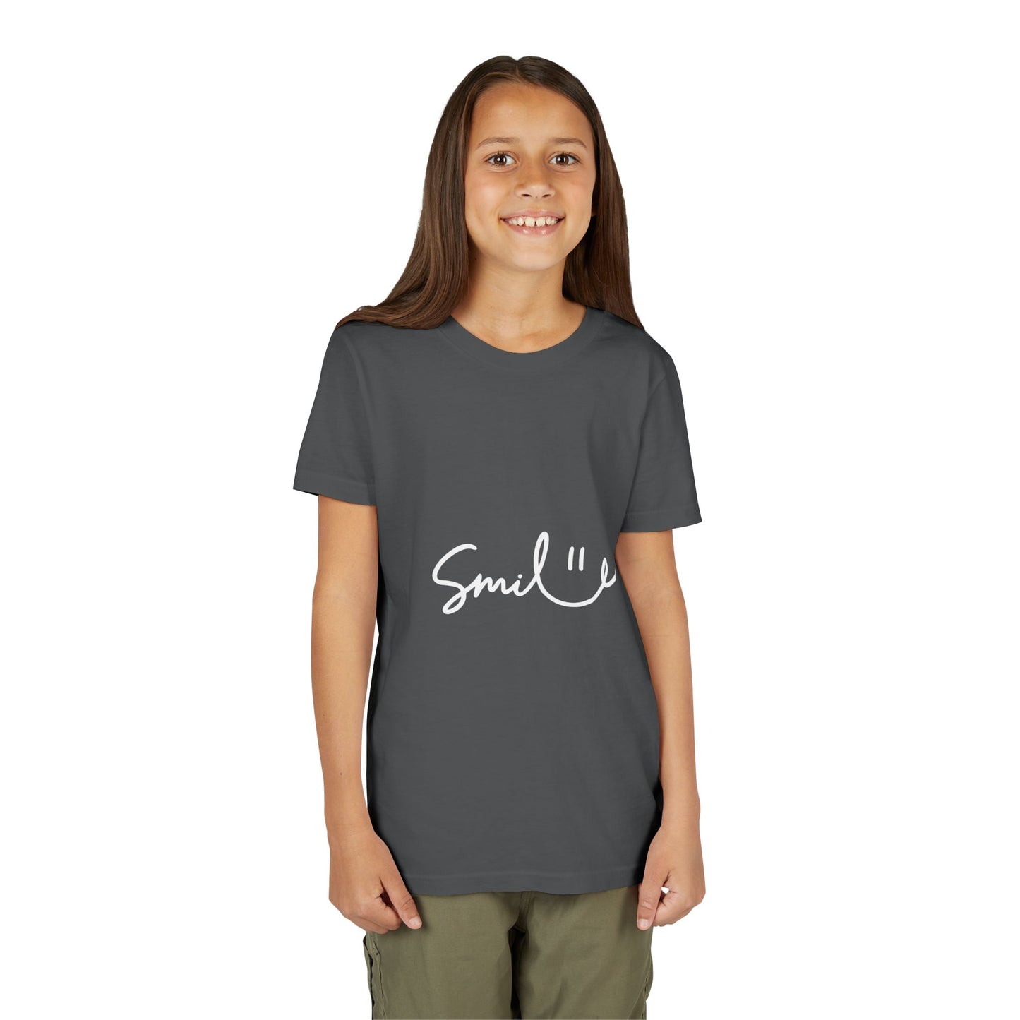 Smiley Youth Short Sleeve Tee - Positive Vibes for Kids