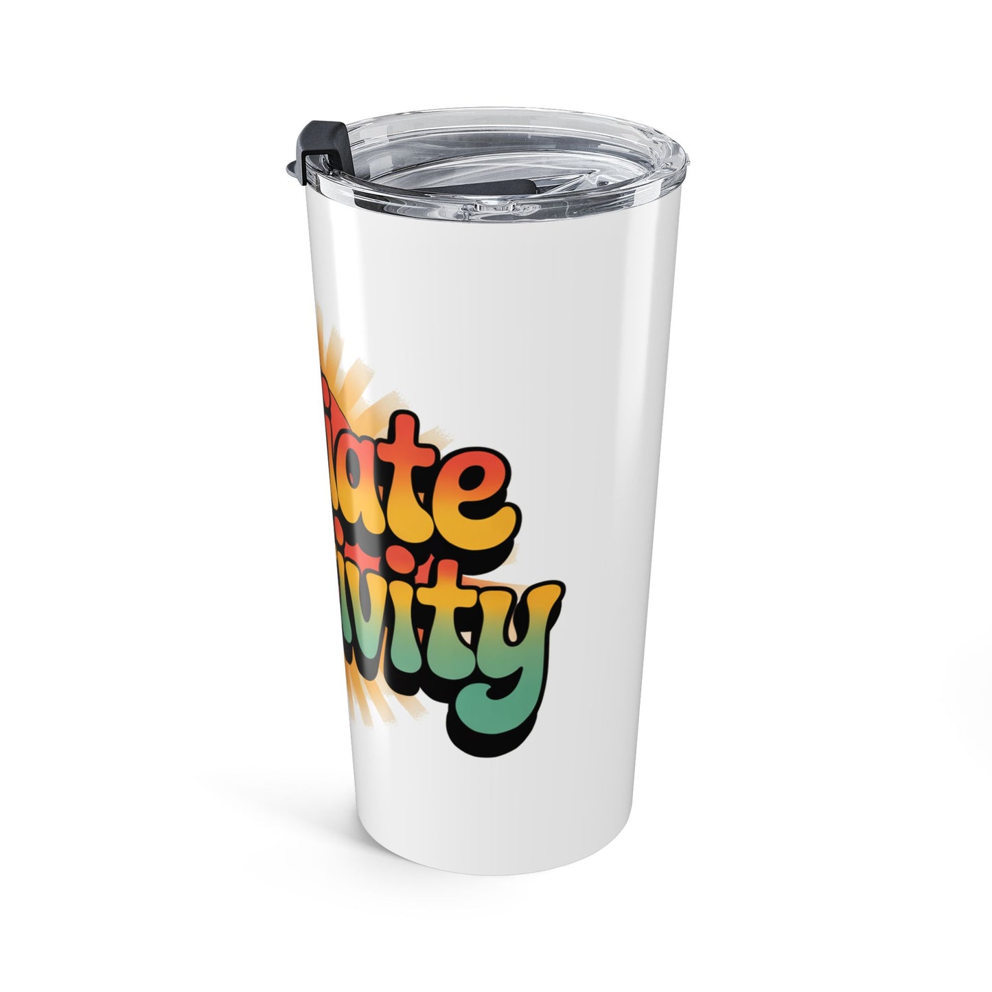 White Radiate Positivity Tumbler 20oz