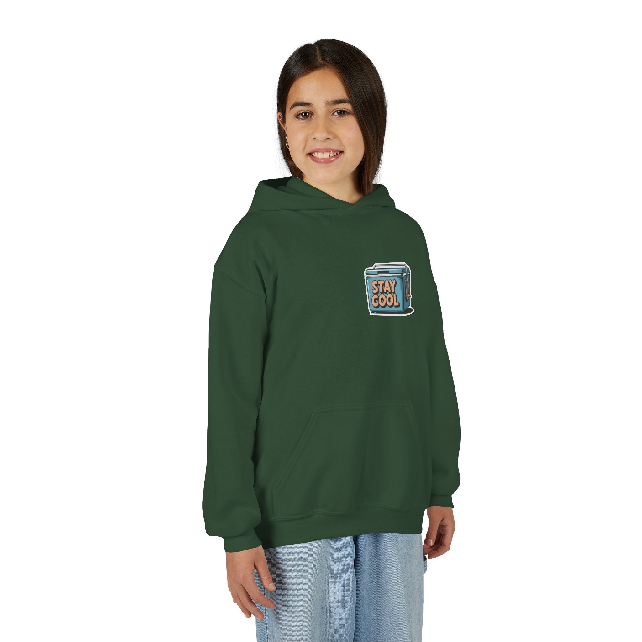 Youth Hooded Sweatshirt - Stay Cool Graphic