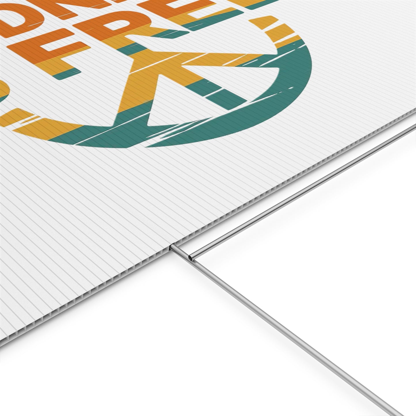 Kindness is Free Plastic Yard Sign – Vibrant Peaceful Decor