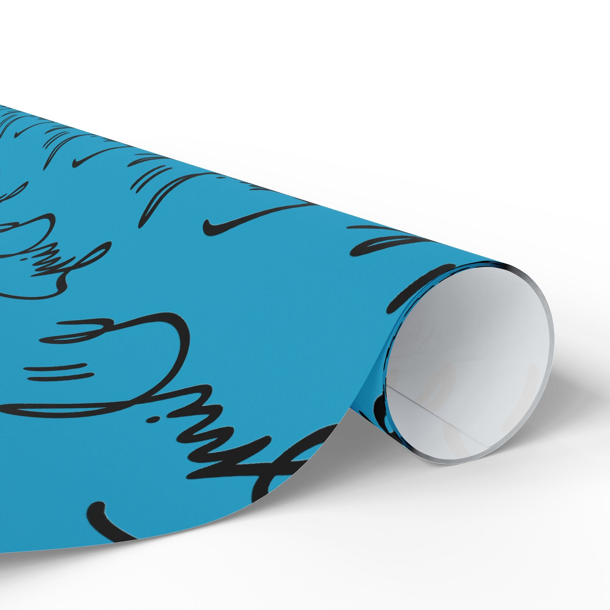 Turquoise Smile Stylish Gift Wrapping Paper for Any Occasion