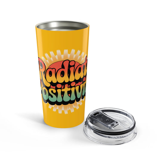 Yellow Radiate Positivity Tumbler 20oz