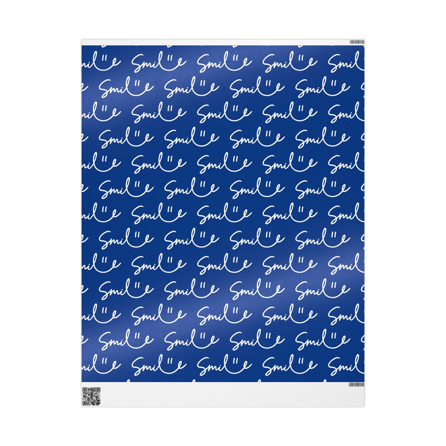 Dark Blue Smile Stylish Gift Wrapping Paper for Any Occasion