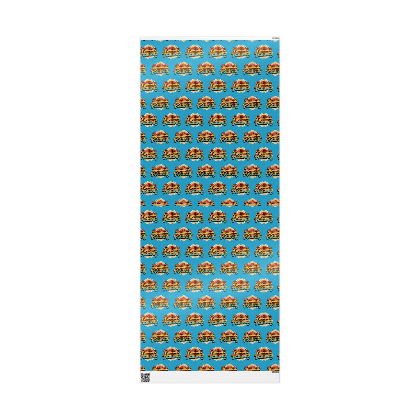 Turquoise Radiate Positivity Wrapping Paper for Celebrations