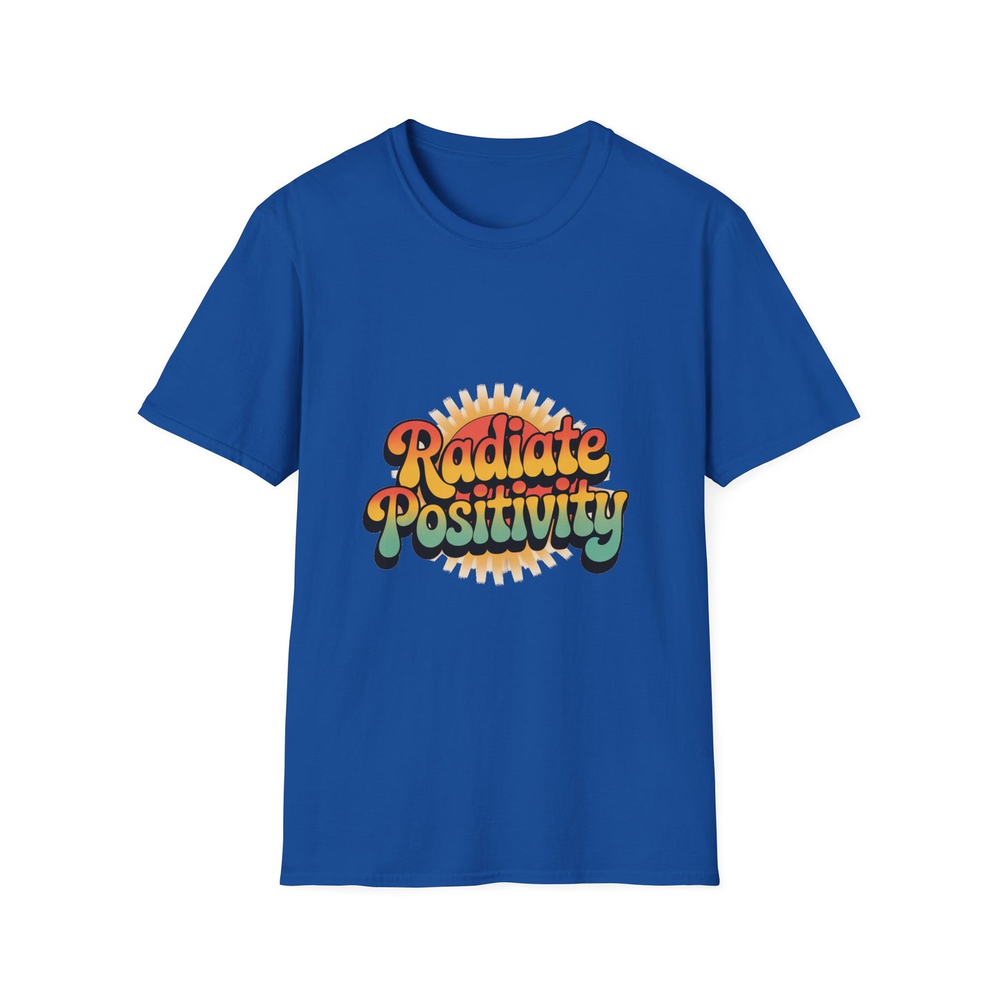Radiate Positivity Unisex Softstyle T-Shirt - Feel Good Vibes
