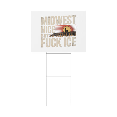Midwest Nice But Fuck Ice Farmhouse Sunset Design