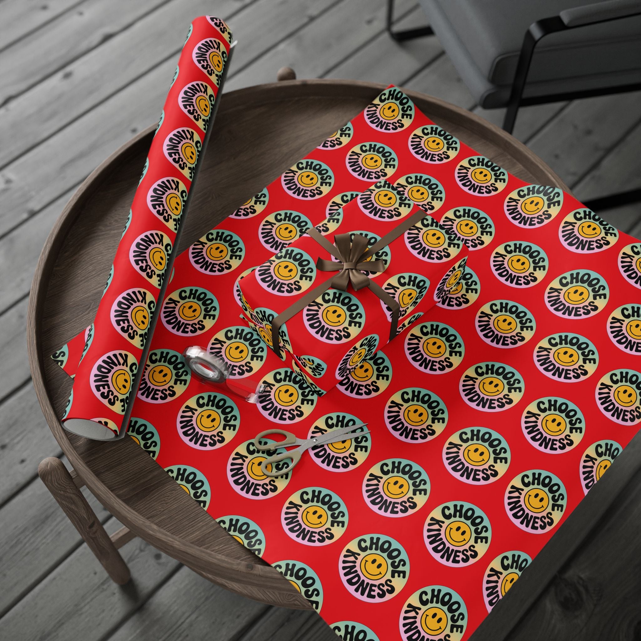 Red Choose Kindness Wrapping Papers