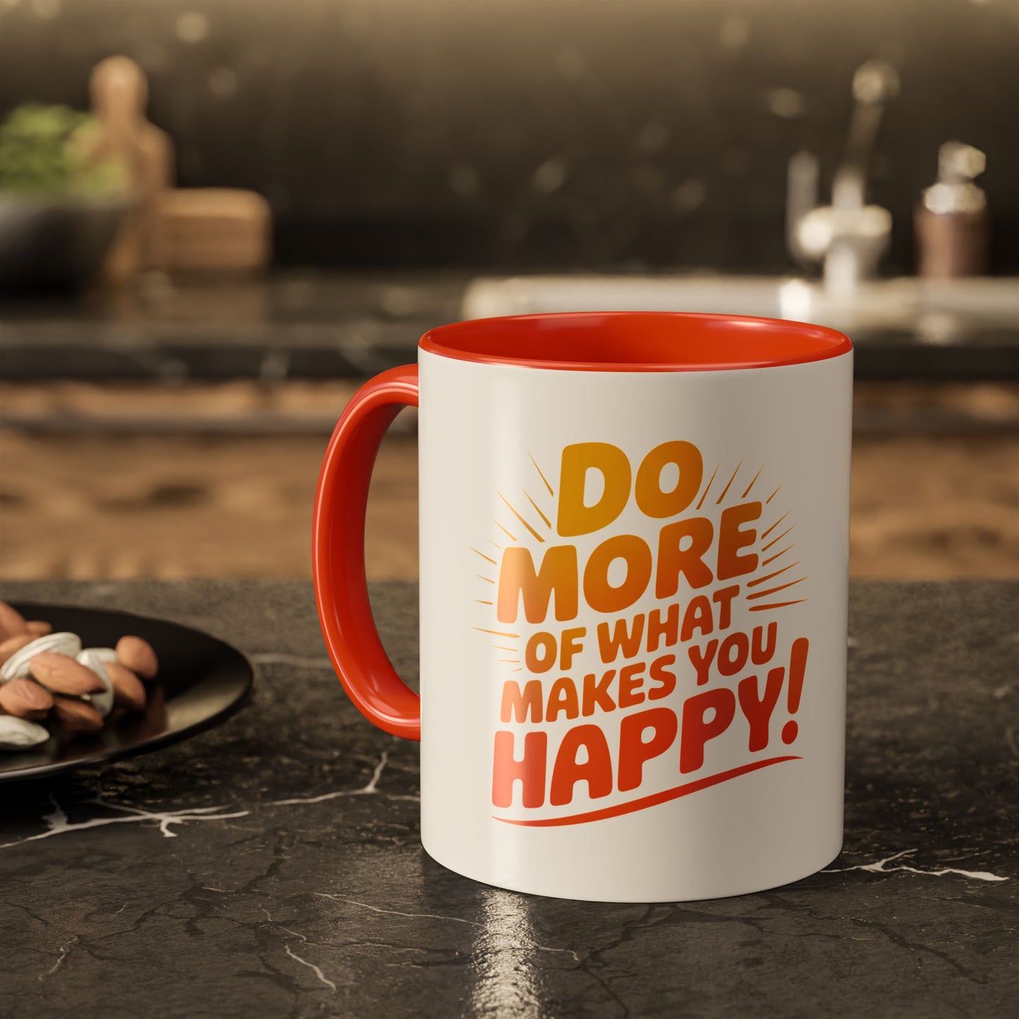 Do More of What Makes You Happy Mug — Colorful 11oz/15oz Ceramic Coffee Cup