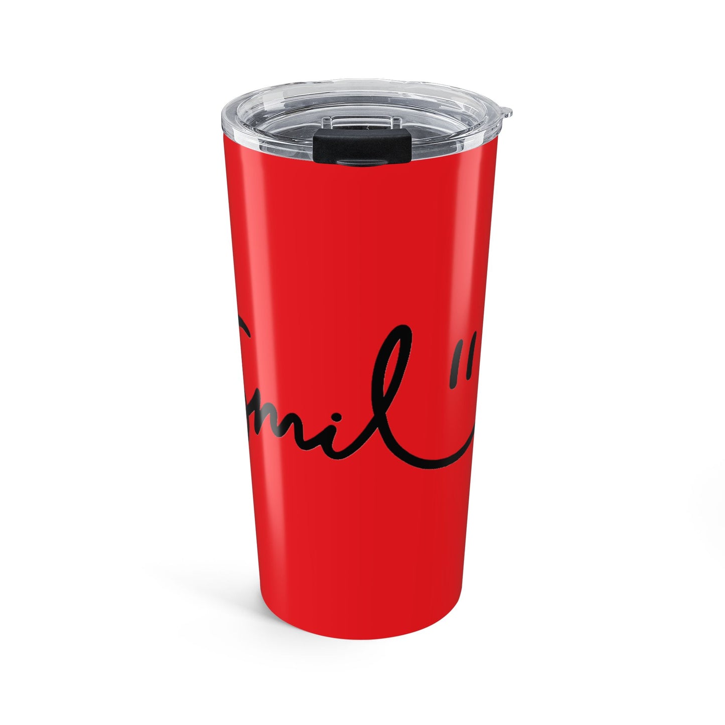 Red/Black Smile 20oz Tumbler - Customizable Drinkware for Every Occasion