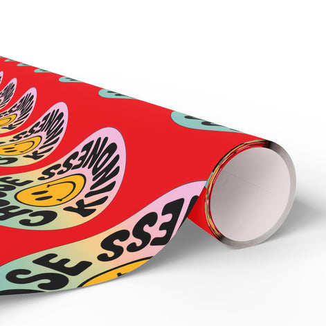 Red Choose Kindness Wrapping Papers