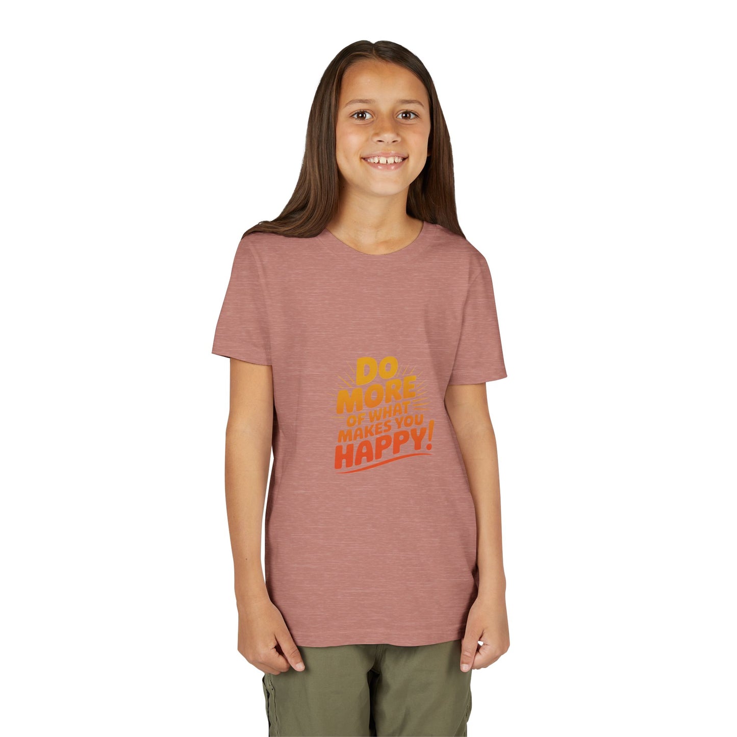 Youth Tee — “Do More of What Makes You Happy!” Positive Graphic Kids T‑Shirt