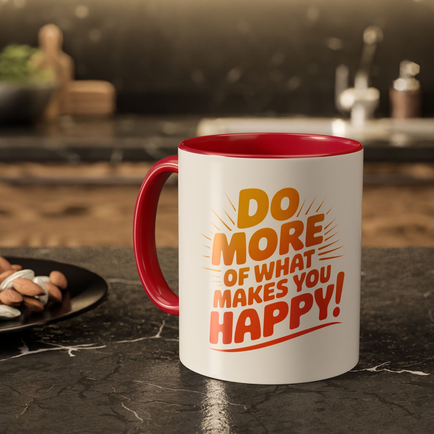 Do More of What Makes You Happy Mug — Colorful 11oz/15oz Ceramic Coffee Cup