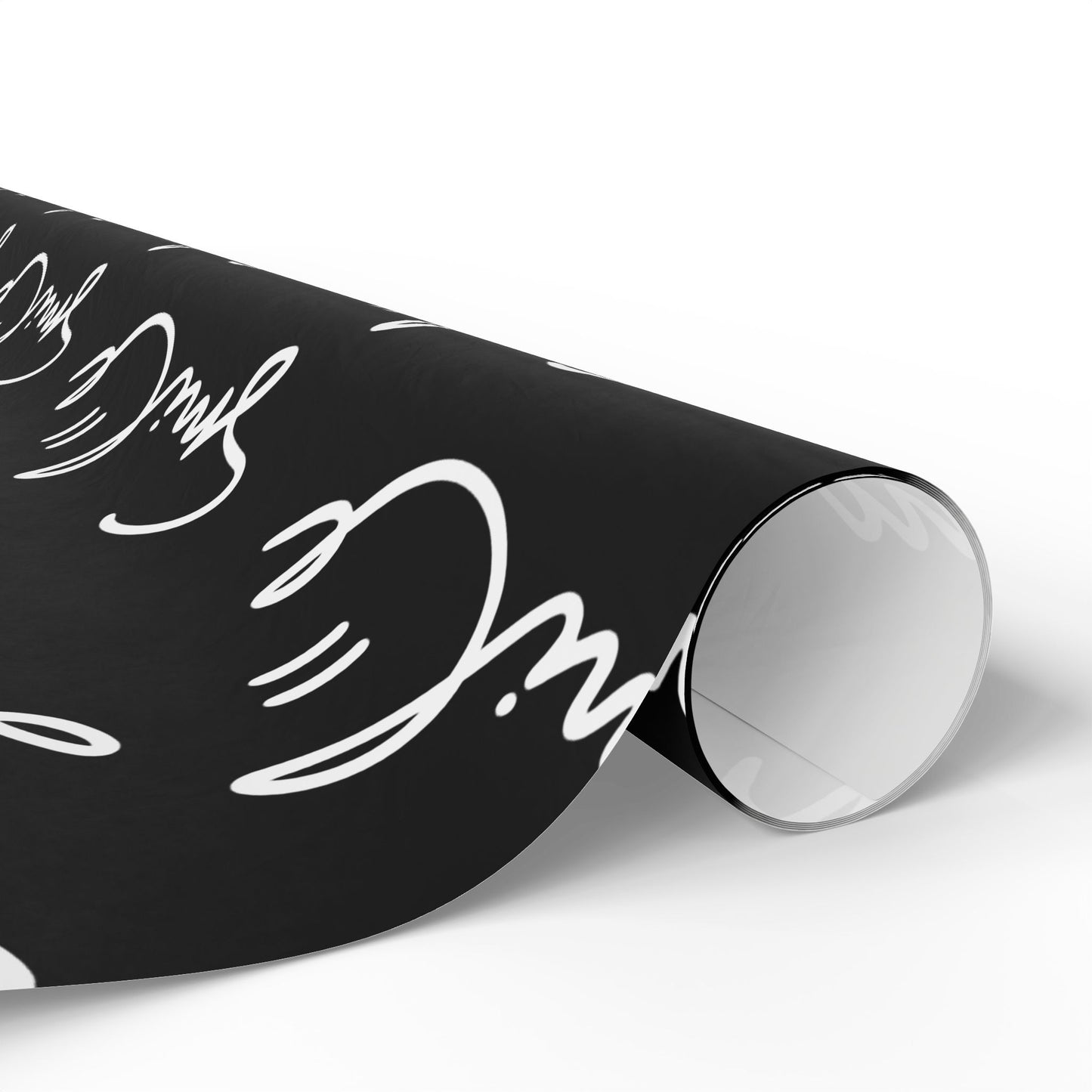 Black/White Smile Stylish Gift Wrapping Paper for Any Occasion