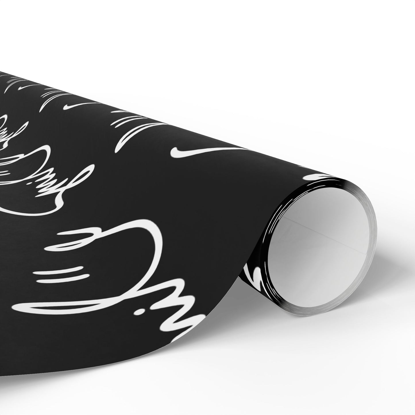 Black/White Smile Stylish Gift Wrapping Paper for Any Occasion