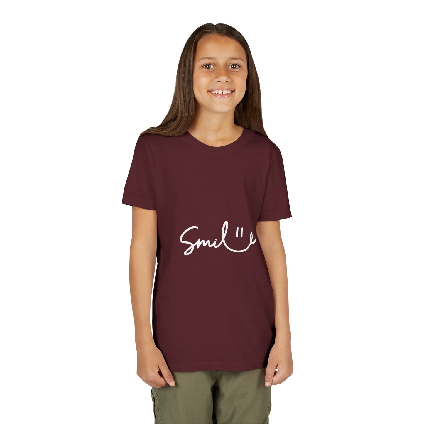Smiley Youth Short Sleeve Tee - Positive Vibes for Kids